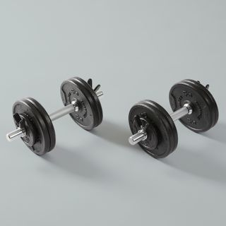 Kit Mancuernas Musculación Disco Hierro Parcialmente