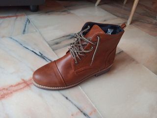 Botas de piel marrón talla 44 sin estrenar