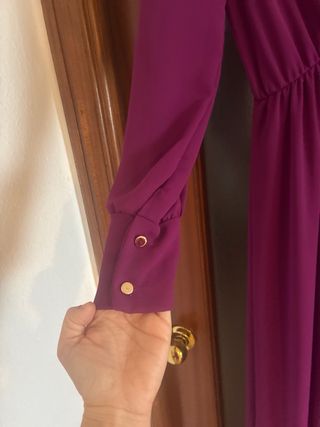 Vestido largo fiesta buganvilla. Solo un uso