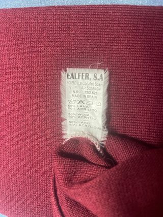 Jersey unisex de lana calentito, color Bourdeo