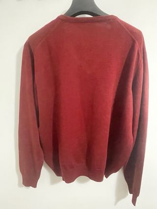 Jersey unisex de lana calentito, color Bourdeo