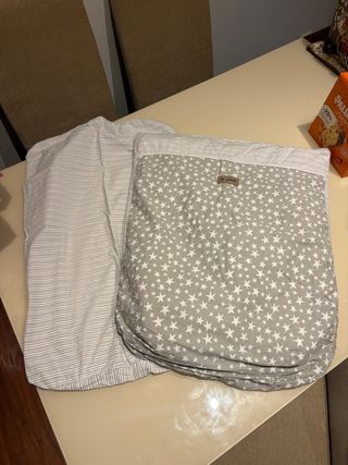 Juego Ropa Mini Cuna Estrellas y Rayase