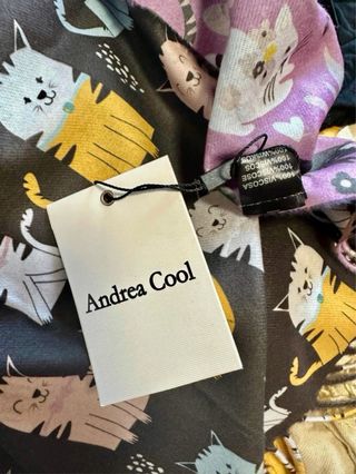 Sciarpa Andrea Cool con gatti in viscosa