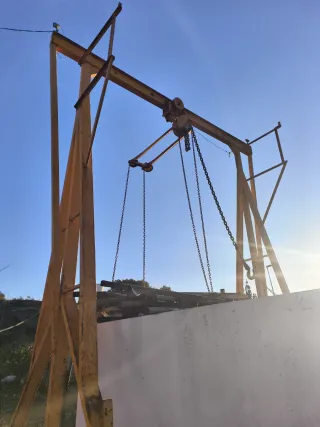 Puente grúa industrial