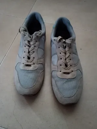 Zapatillas Solera Beige y Azul