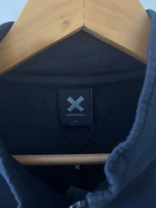 Sudadera Blue Banana Media Cremallera