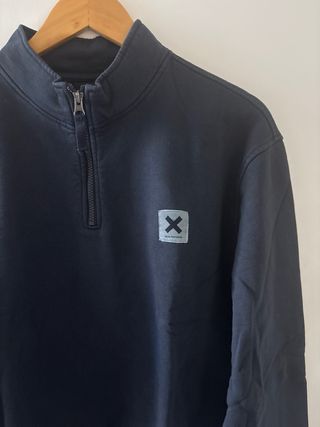 Sudadera Blue Banana Media Cremallera