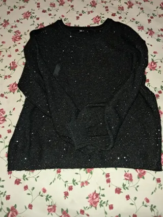Jersey negro con brillos