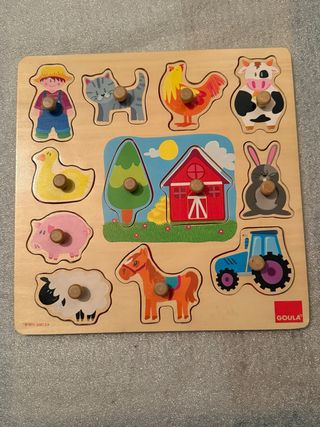 Puzzle Granja Goula Madera Encajable