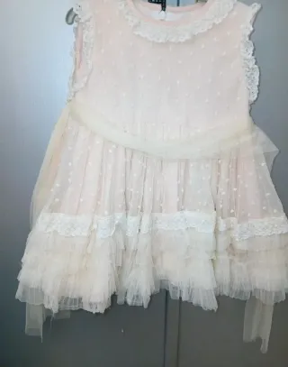 Vestido Bebé Niña Bautizo Evento Talla 24-36m