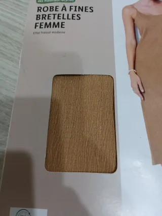 Vestito Esmara XL marrone con bretelle