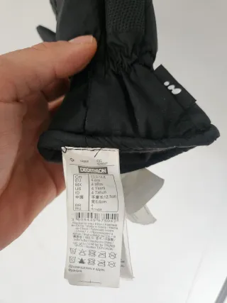 Guanti da neve Decathlon 4 anni