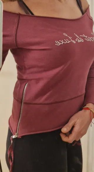 Camiseta Zara manga larga Taĺĺa S