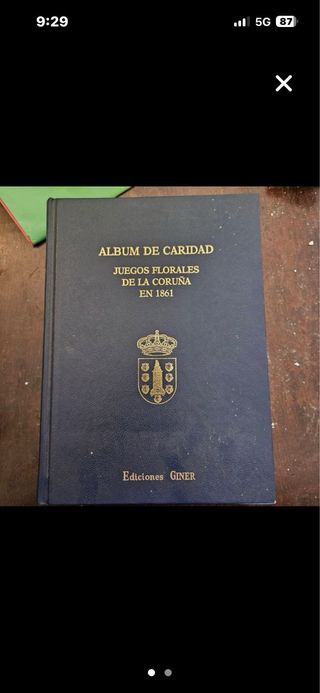 Álbum de Caridad Juegos Florales Coruña 1861
