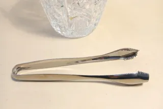 SECCHIELLO Cristallo GHIACCIO con PINZA Vintage