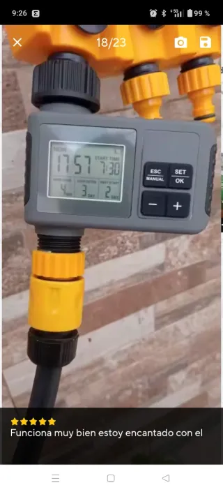 Progrador Temporizador Riego Automático