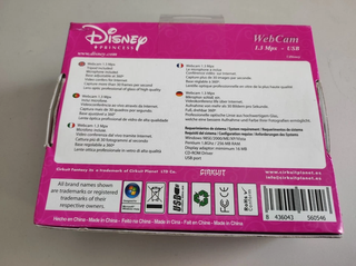 Webcam Disney Princess 1.3 Mpx USB