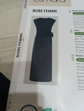 Esmara Vestito Lungo Nero XL