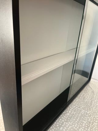 Estantería Coleccionista Madera y Cristal