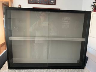 Estantería Coleccionista Madera y Cristal