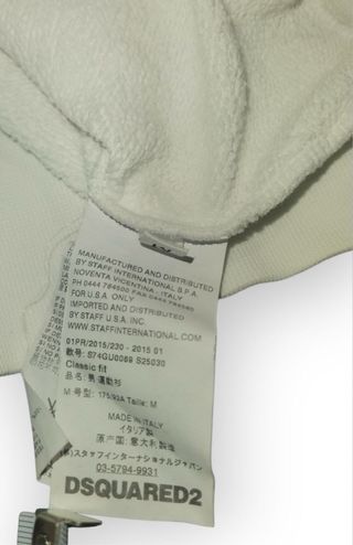 Dsquared2 White crewneck sweatshirt Canada maple l