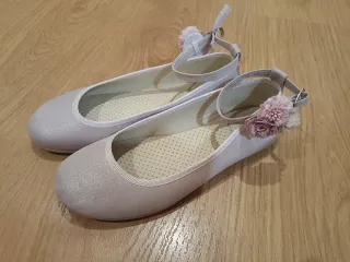 Merceditas niña ceremonia rosa brillo