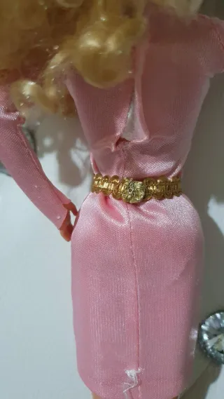 Cintura Barbie dorata handmade