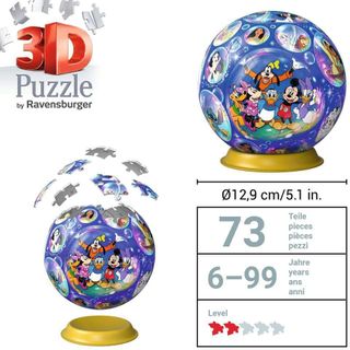 Puzzle 3D Ravensburger Disney Esfera 72 pzs