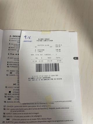 Televisión Qilive LED 24'', me costo 160€