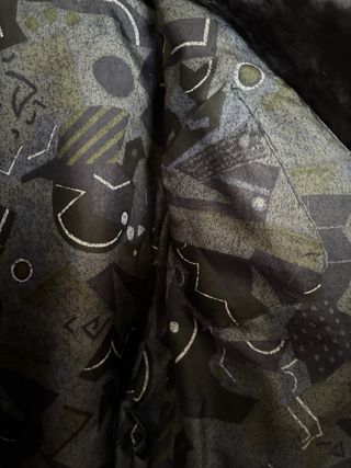 Chaquetón Piel Vintage Negro