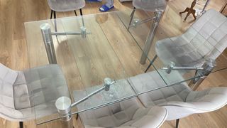 Mesa Comedor Cristal Extensible