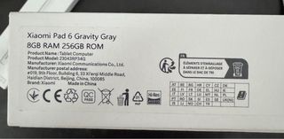 Xiaomi Pad 6 8GB/256GB + Pencil original