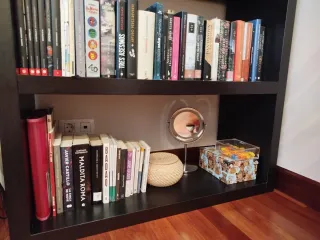 Librería Ikea Madera Negra/Marrón