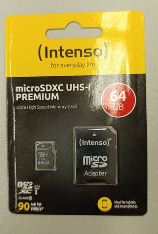 Tarjeta MicroSD Intenso 64GB