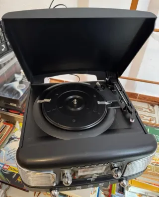 Reproductor CD Burn Negro/Plata