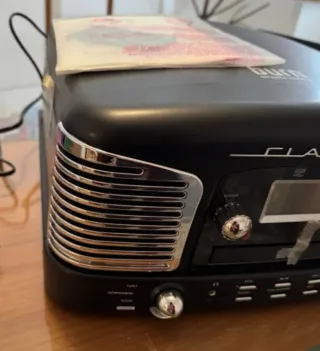 Reproductor CD Burn Negro/Plata