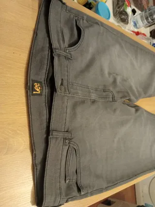 Pantalón vaquero Lee gris talla XXL