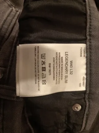 Pantalón vaquero Lee gris talla XXL
