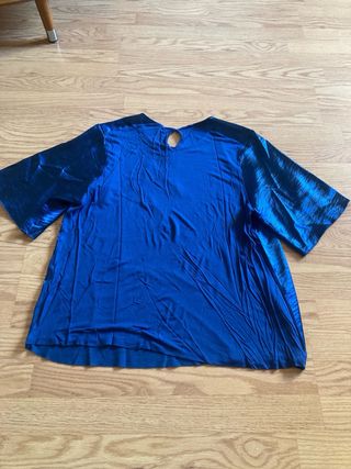 Camisa de Cortefiel azul brillante