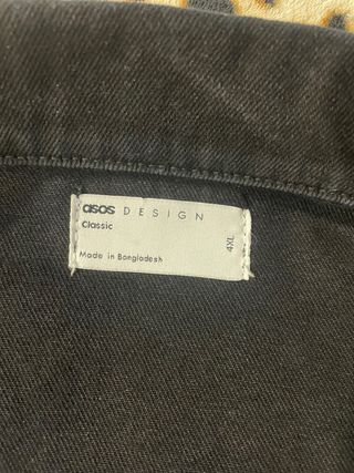 Chaqueta tejana negra