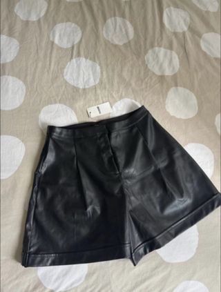 Pantaloncini neri Tezenis in ecopelle