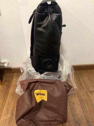 Mochila Wizpak Piel Negra Nueva. Articulo de lujo