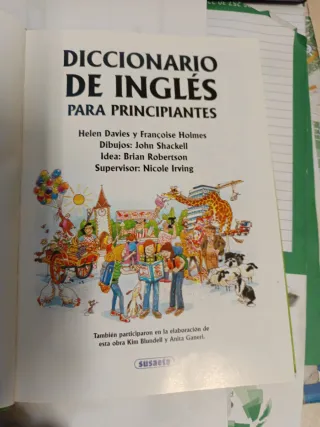 Diccionario de inglés para principiantes