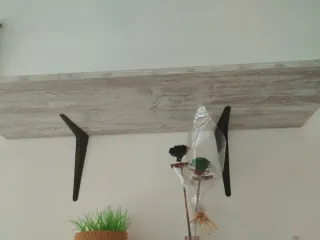 Estanterías madera y metal