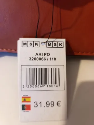 Bolso MSK cuero marrón