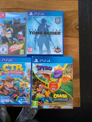 Consegna di giochi PS4 e Switch: Crash, Spyro, Mario