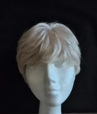 Peluca Modelo Iris Gris y Blanco