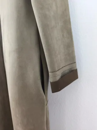 Abrigo largo ante verde