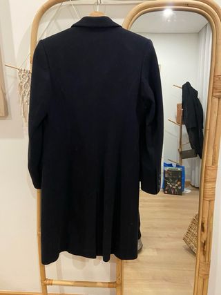 Casaco sobretudo azul marinho