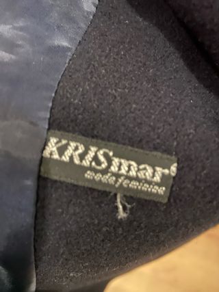 Casaco sobretudo azul marinho